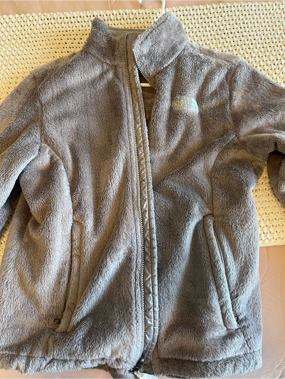 The North Face Gray Plush Fleece Jacket